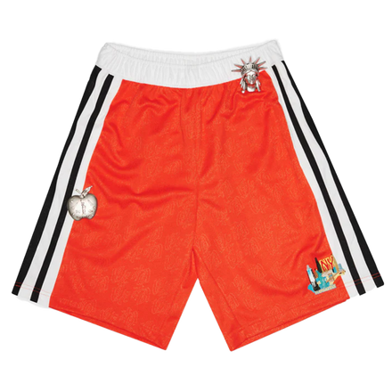 Blonded Jacquard Soccer Shorts (Red)